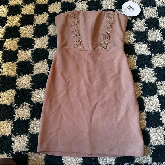 Brand new with tags princess Polly Hadley mini dress in brown - Picture 2 of 4